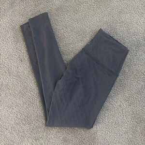 EUC Beyond Yoga Quilt High Waist Long Legging Gray & Stormy | Sz Lg